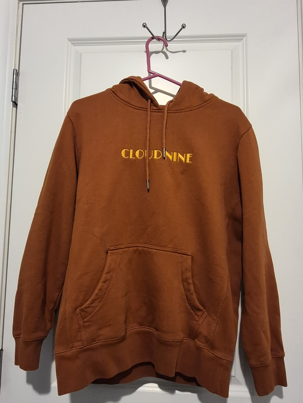 Cloudnine Crewneck Hoodie in Rust Brown